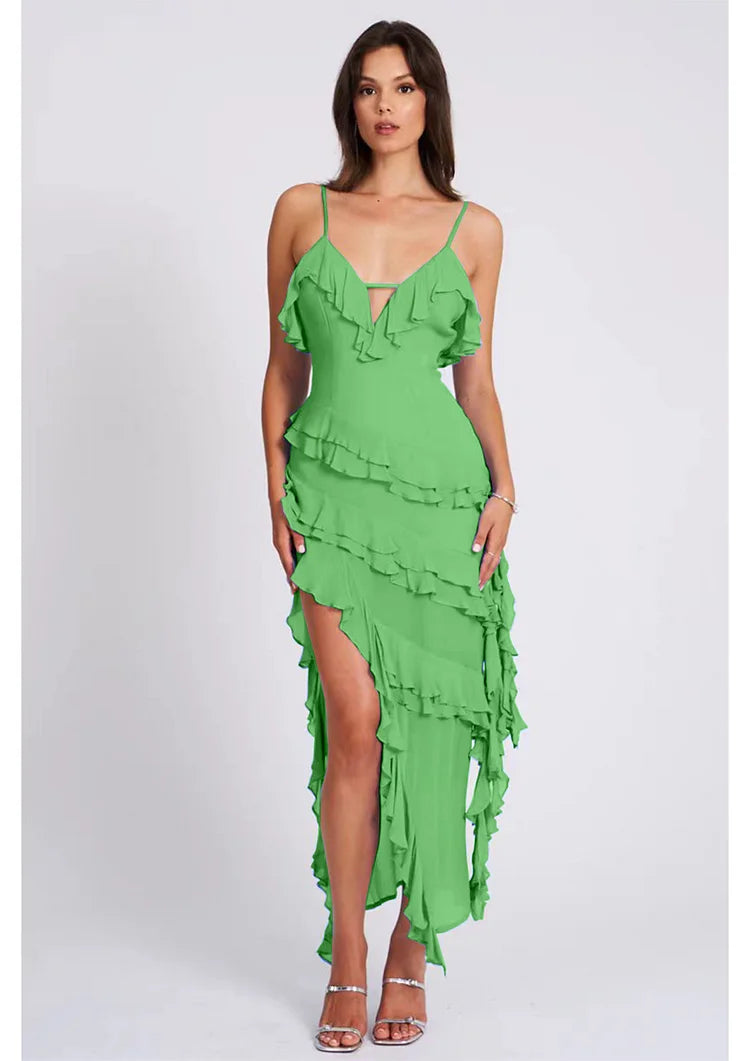 V flounder dress