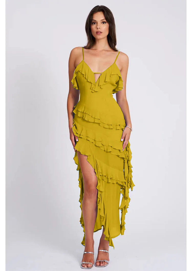 V flounder dress