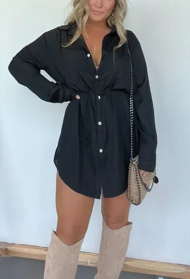 Satin Romper Dress