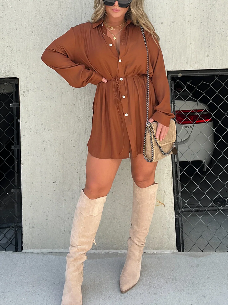 Satin Romper Dress