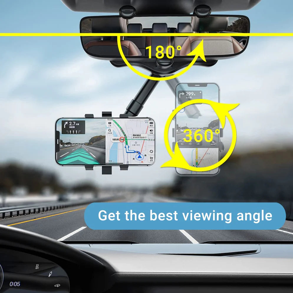 360 ROTATABLE CAR REARVIEW MIRROR PHONE HOLDER