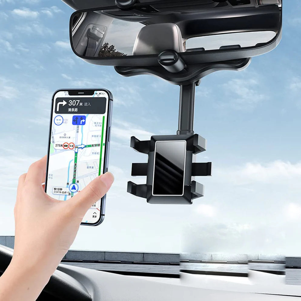 360 ROTATABLE CAR REARVIEW MIRROR PHONE HOLDER
